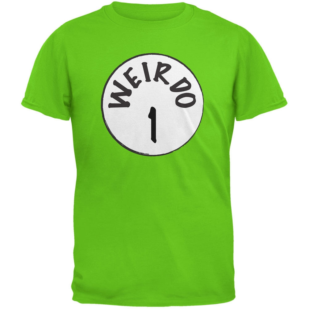 Halloween Weirdo 1 One Electric Green Youth T-Shirt Youth T-Shirts Old Glory LG Green 