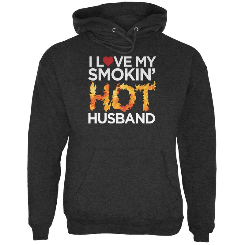 Valentine's Day Smokin Hot Husband Black Adult Hoodie Men's Hoodies Old Glory   