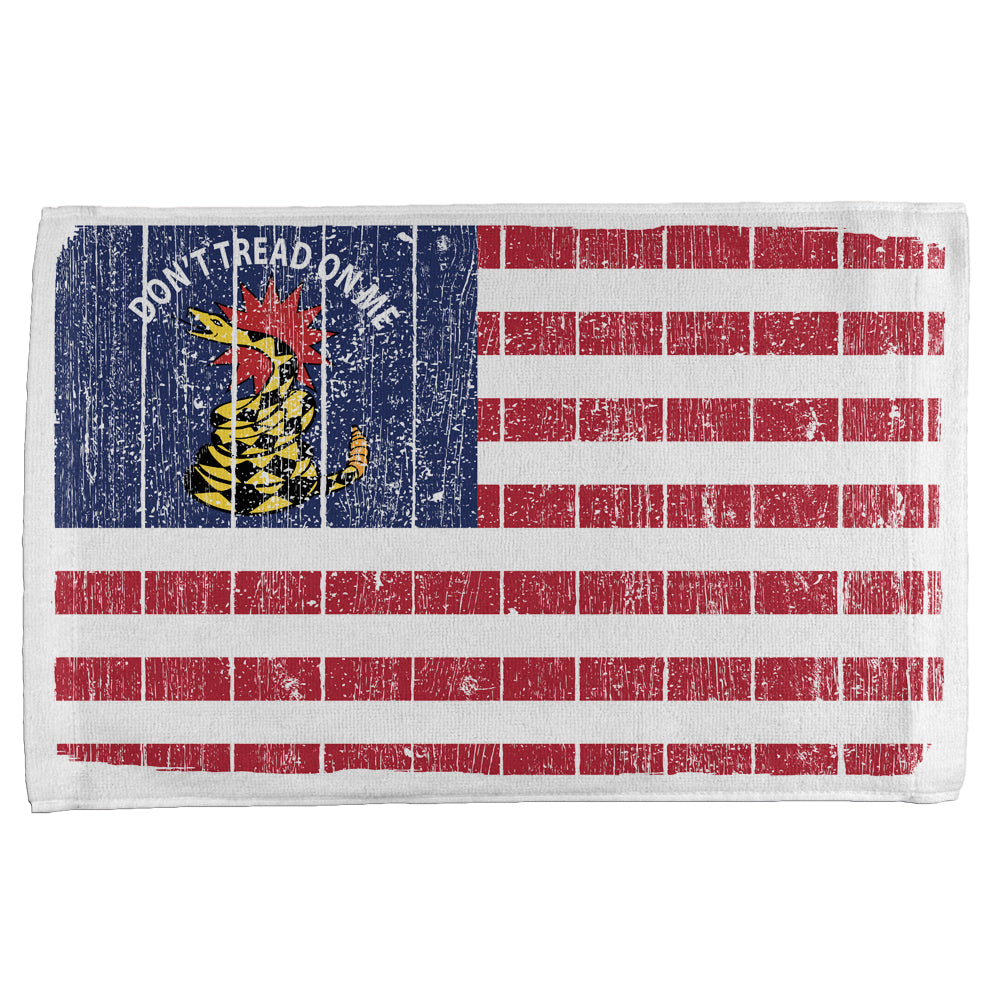 American Gadsden Flag Distressed All Over Sport Towel Sports Towels global OS Multi 