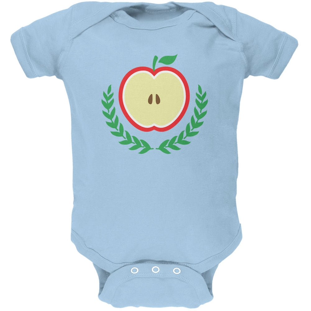 Baby Shower Theme Apple of My Eye Light Blue Soft Baby One Piece Baby One Piece Old Glory 0-3M Blue 