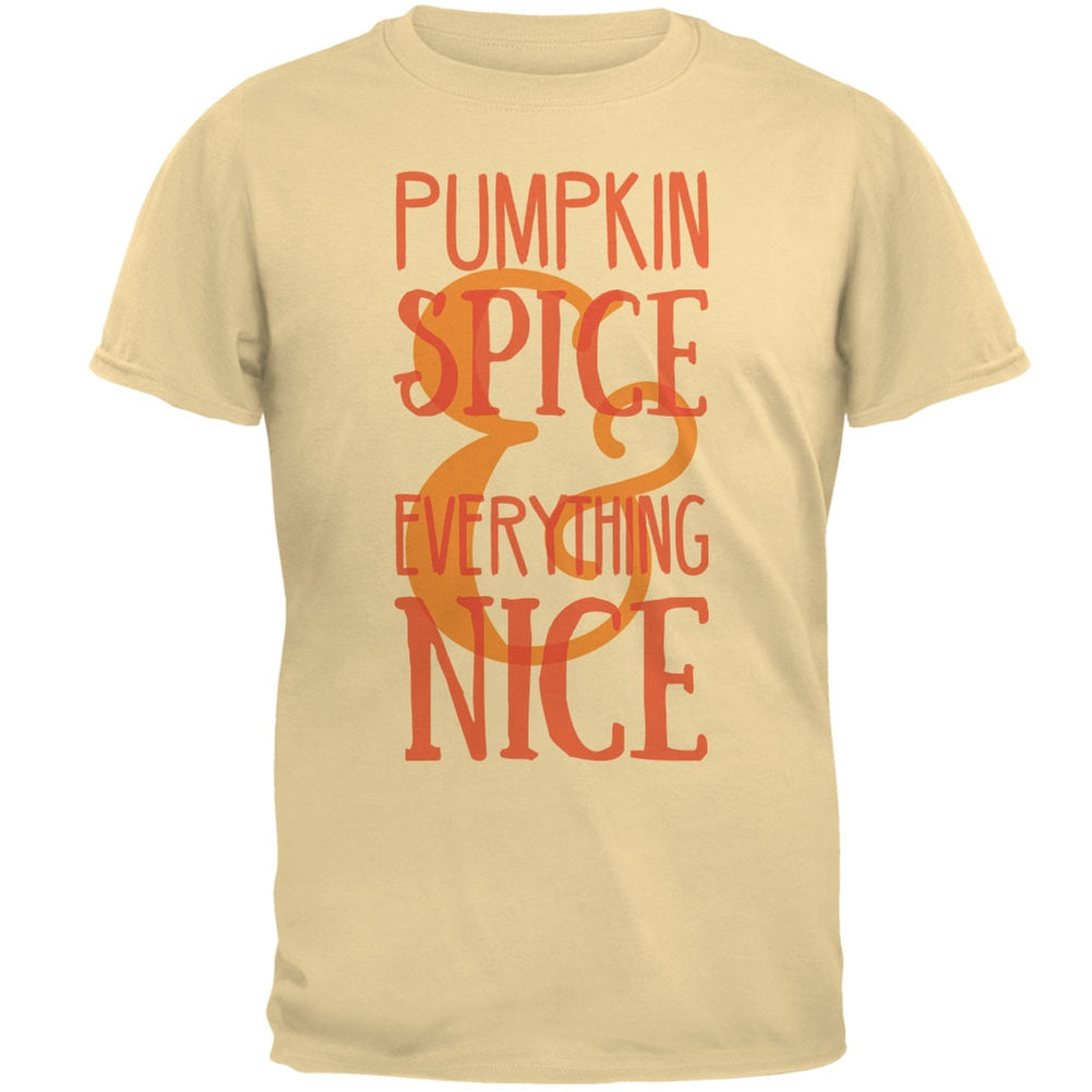 Autumn Pumpkin Spice & Everything Nice Yellow Haze Adult T-Shirt Men's T-Shirts Old Glory 2XL Yellow 