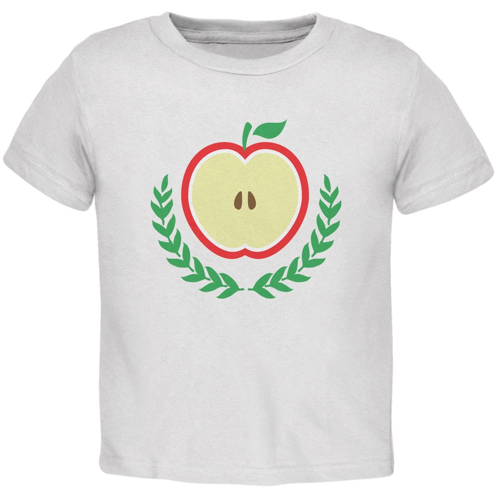 Baby Shower Theme Apple of My Eye White Toddler T-Shirt Toddler T-Shirts Old Glory 2T White 