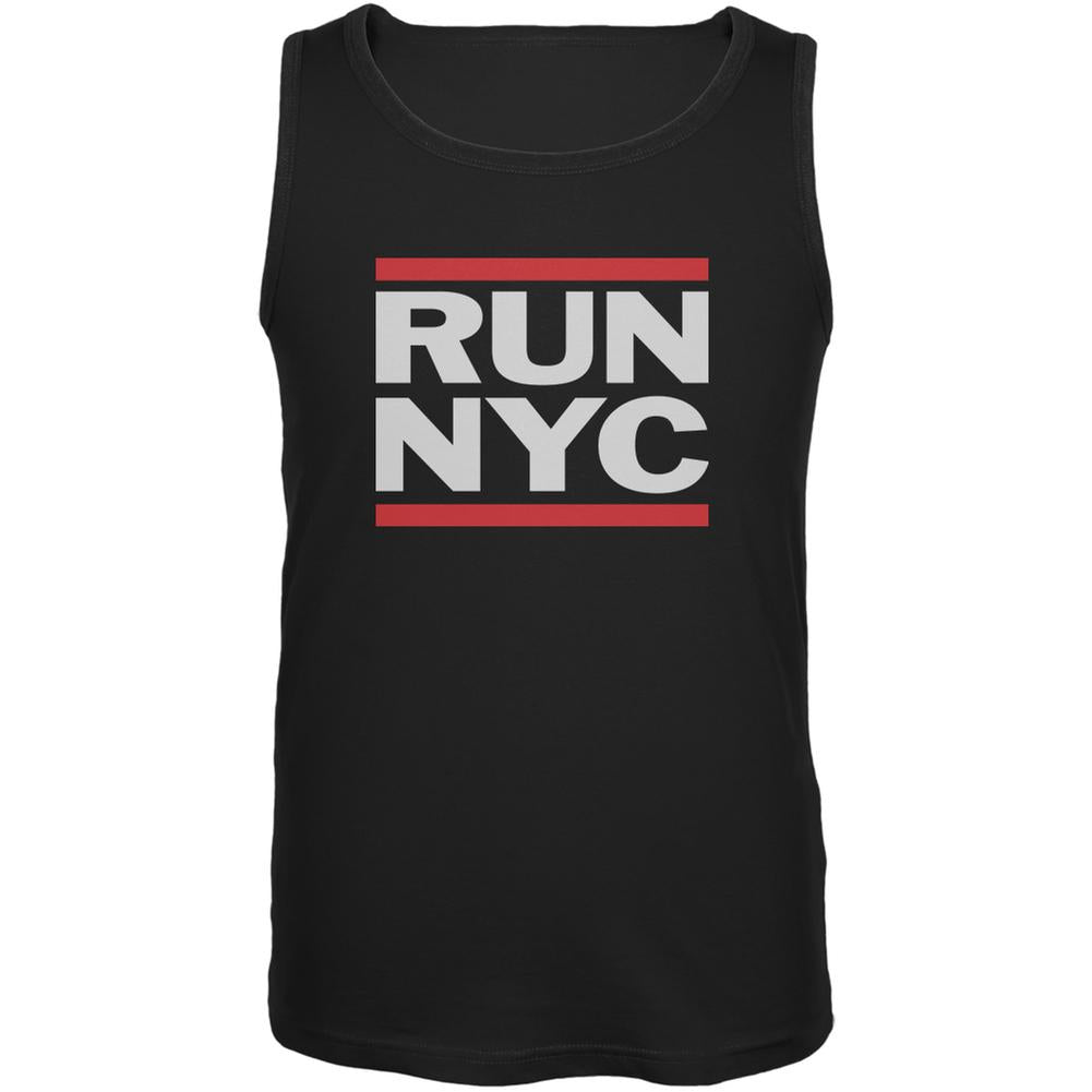 RUN NYC Black Adult Tank Top Men's Tank Tops Old Glory 2XL Black 