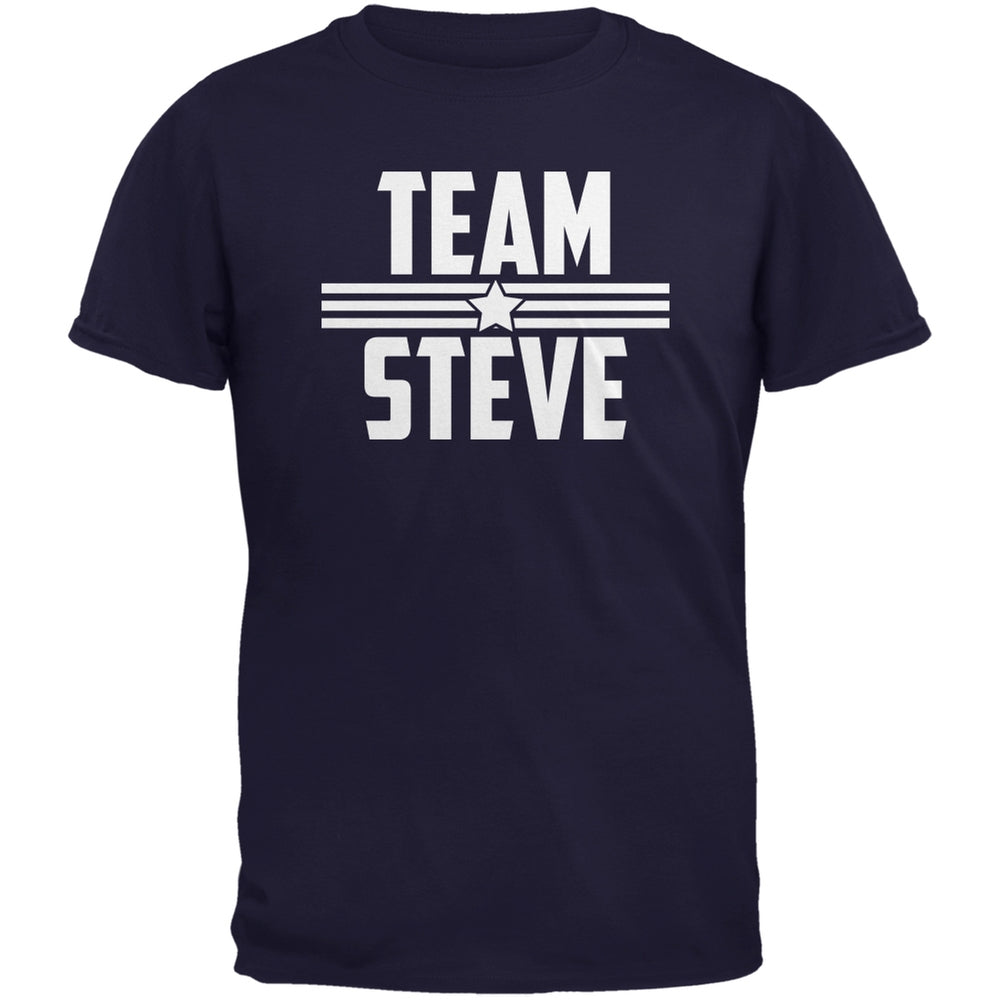 Civil War Team Steve Navy Adult T-Shirt Men's T-Shirts Old Glory 2XL Blue 