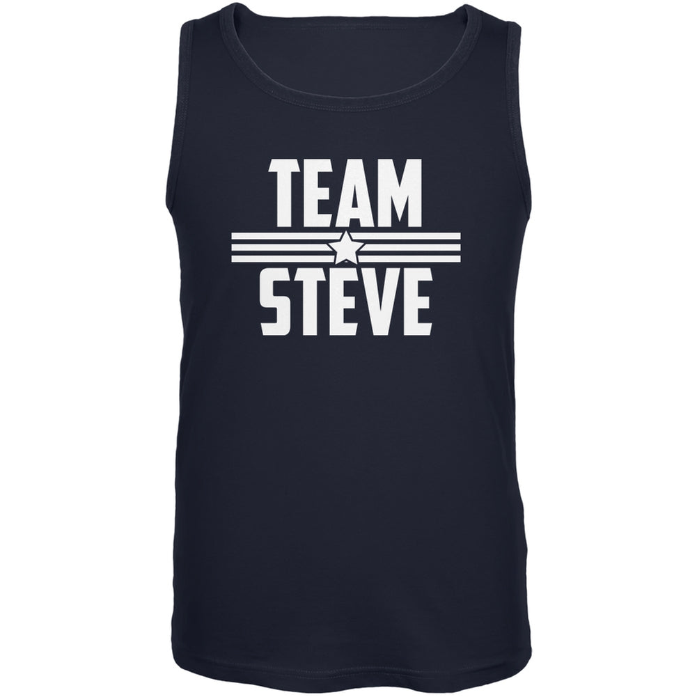 Civil War Team Steve Navy Adult Tank Top Men's Tank Tops Old Glory 2XL Blue 