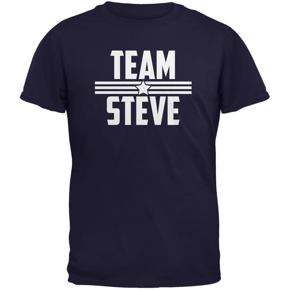 Civil War Team Steve Navy Youth T-Shirt Youth T-Shirts Old Glory LG Blue 