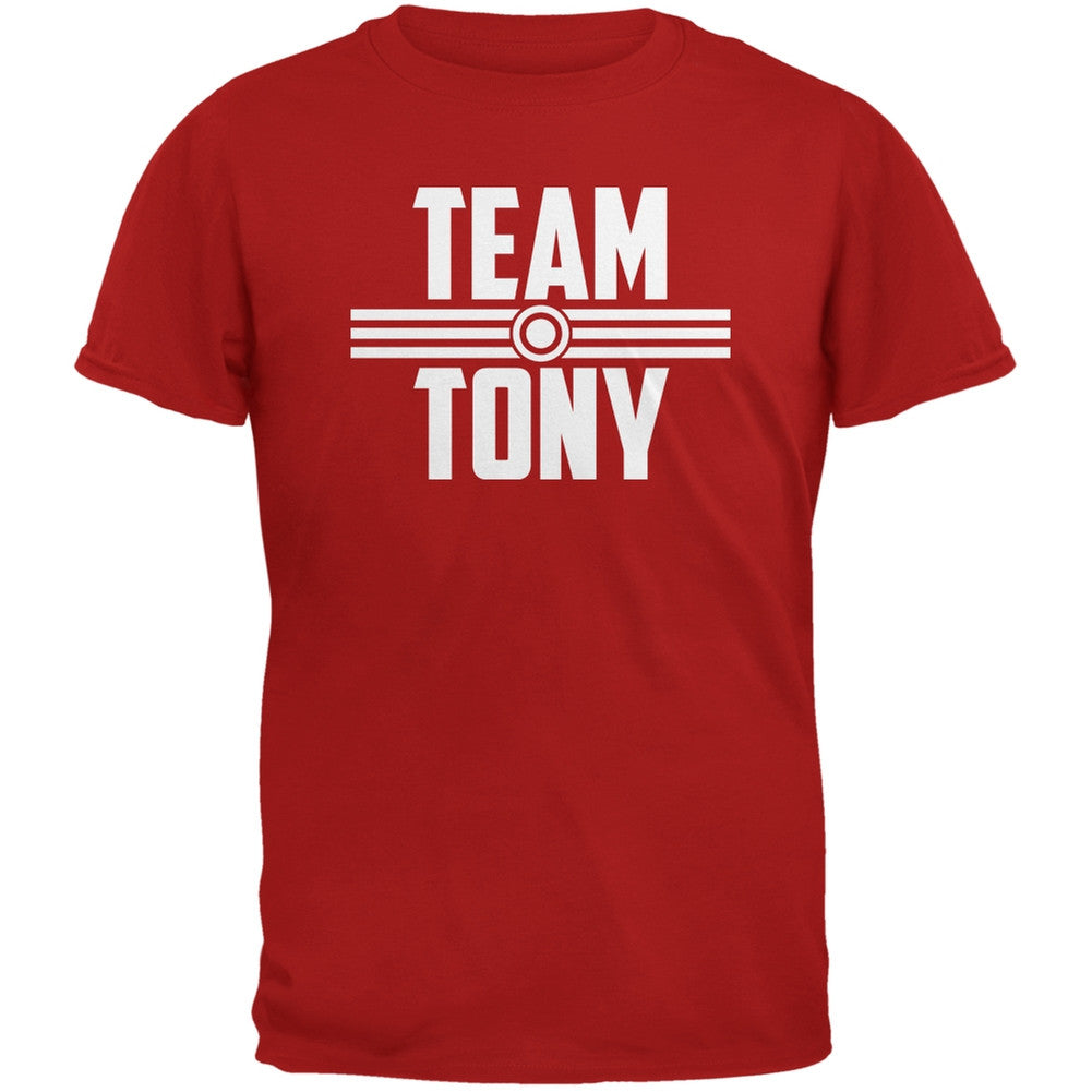 Civil War Team Tony Red Adult T-Shirt Men's T-Shirts Old Glory 2XL Red 