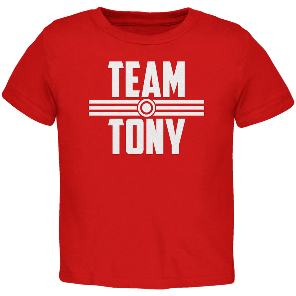 Civil War Team Tony Red Toddler T-Shirt Toddler T-Shirts Old Glory 2T Red 