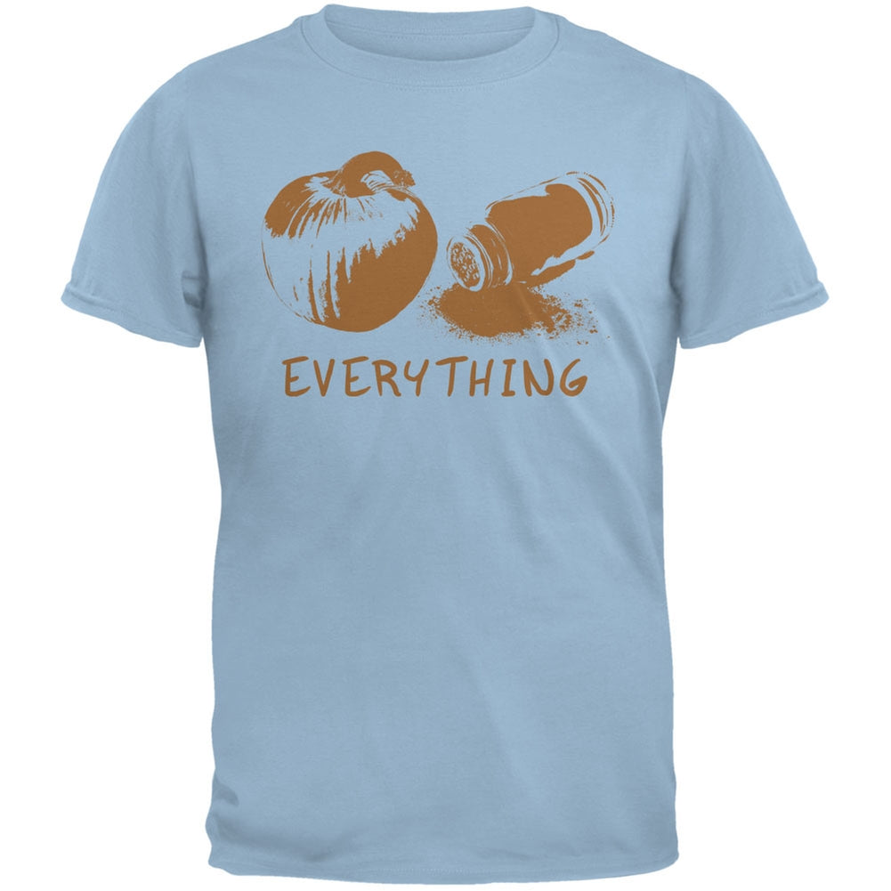 Pumpkin Spice Everything Light Blue Adult T-Shirt Men's T-Shirts Old Glory 2XL Blue 