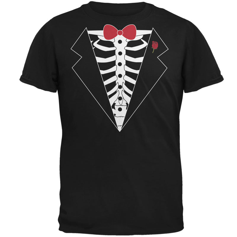 Tuxedo Skeleton Costume Black Adult T-Shirt Men's T-Shirts Old Glory 3XL Black 