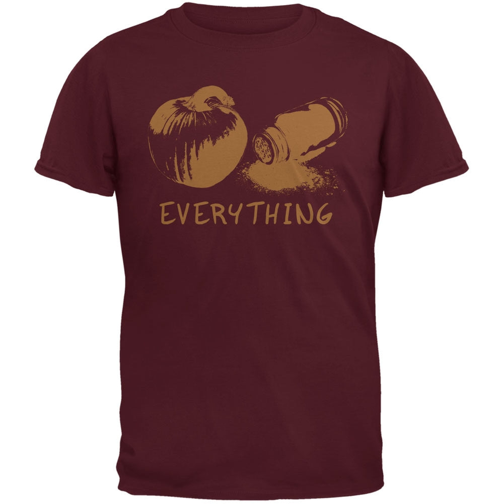 Pumpkin Spice Everything Maroon Adult T-Shirt Men's T-Shirts Old Glory 2XL Red 