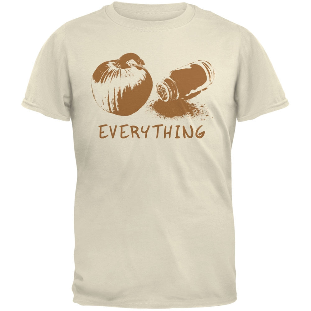 Pumpkin Spice Everything Natural Adult T-Shirt Men's T-Shirts Old Glory 2XL Off-White 