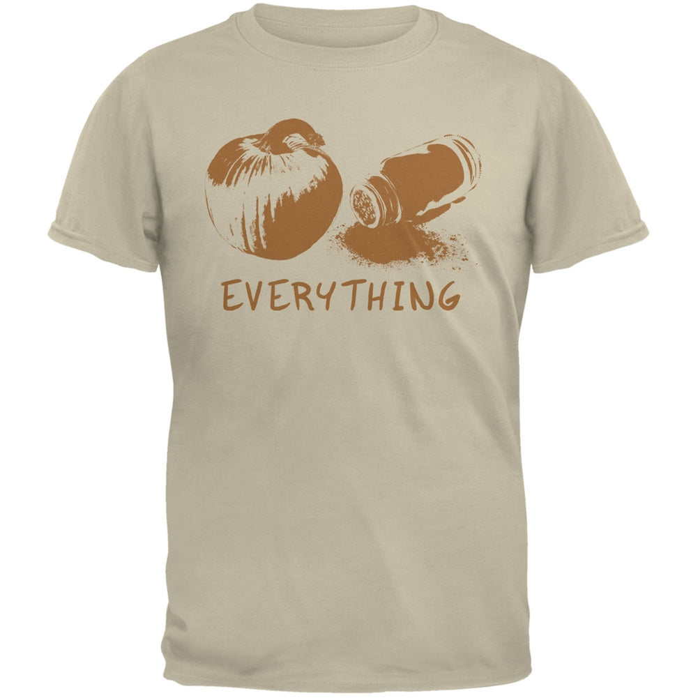 Pumpkin Spice Everything Sand Adult T-Shirt Men's T-Shirts Old Glory 2XL Beige 