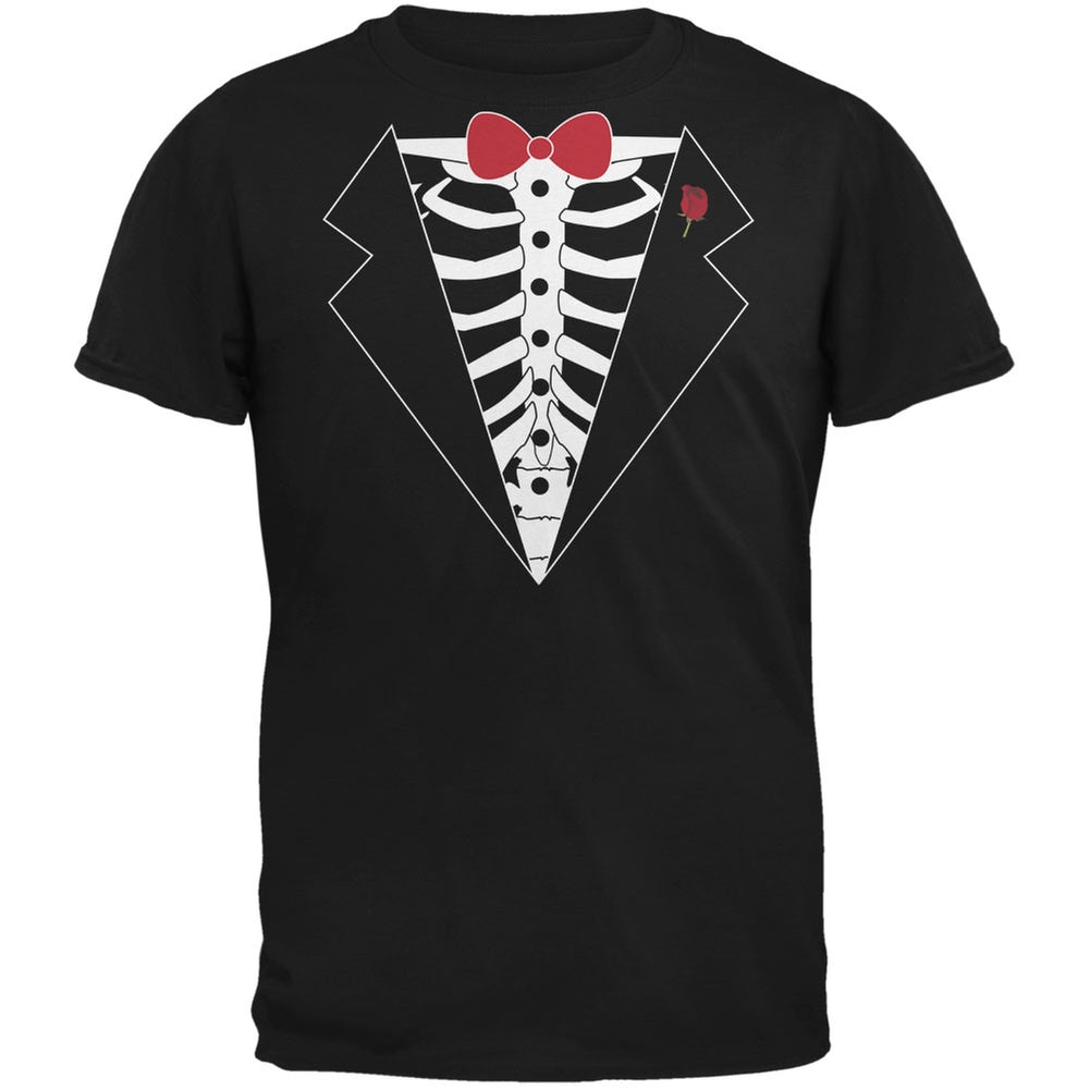 Tuxedo Skeleton Costume Black Youth T-Shirt Youth T-Shirts Old Glory LG Black 