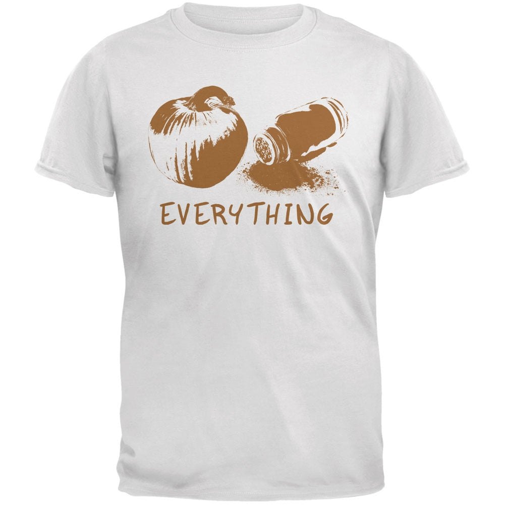 Pumpkin Spice Everything White Adult T-Shirt Men's T-Shirts Old Glory 2XL White 