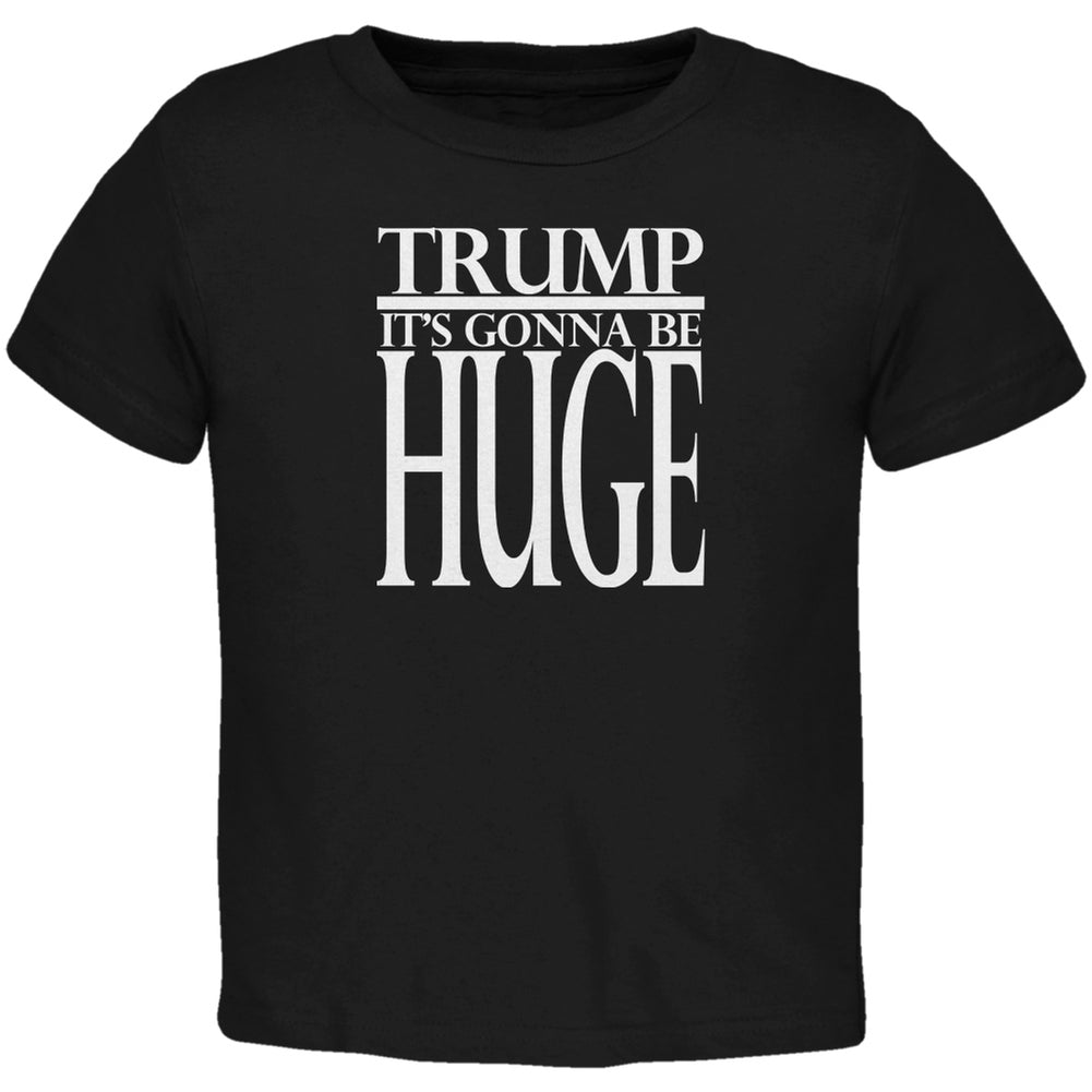 Election 2020 Trump Huge Black Toddler T-Shirt Toddler T-Shirts Old Glory 2T Black 