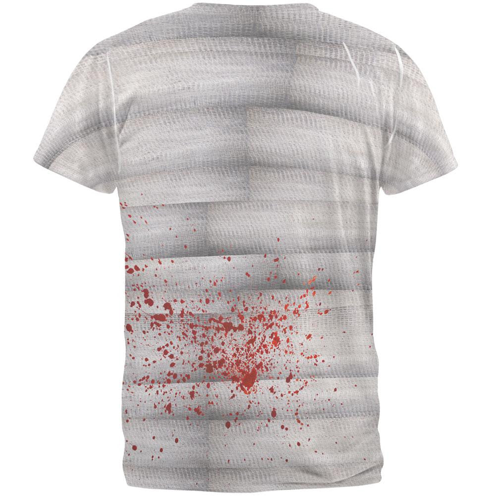 Halloween Bloody Mummy All Over Adult T-Shirt Men's T-Shirts Old Glory   