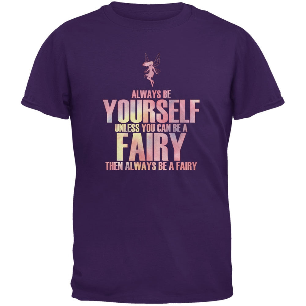 Halloween Always Be Yourself Fairy Purple Youth T-Shirt Youth T-Shirts Old Glory LG Purple 