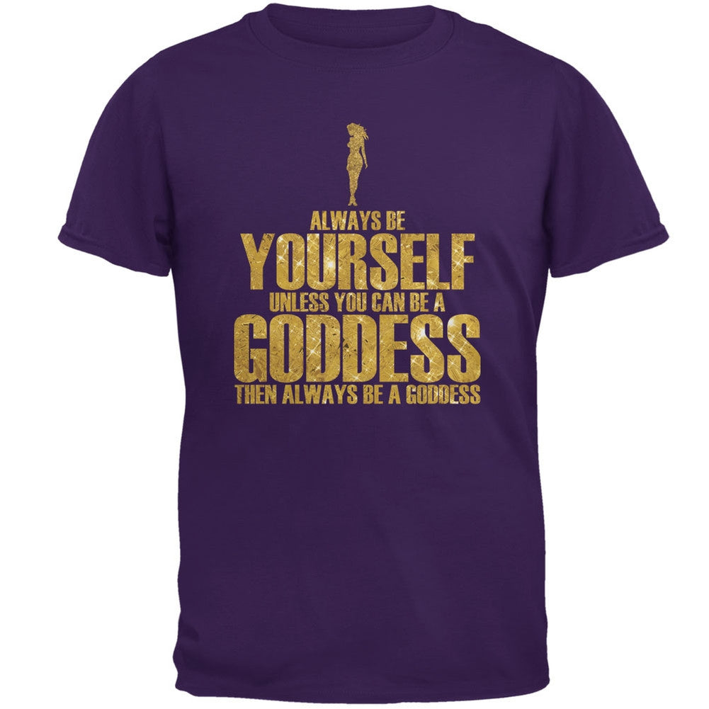 Halloween Always Be Yourself Goddess Purple Adult T-Shirt Men's T-Shirts Old Glory 2XL Purple 