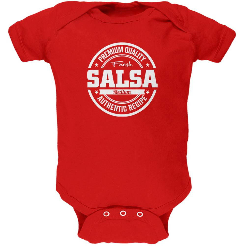 Halloween Salsa Costume Red Soft Baby One Piece Baby One Piece Old Glory 0-3M Red 