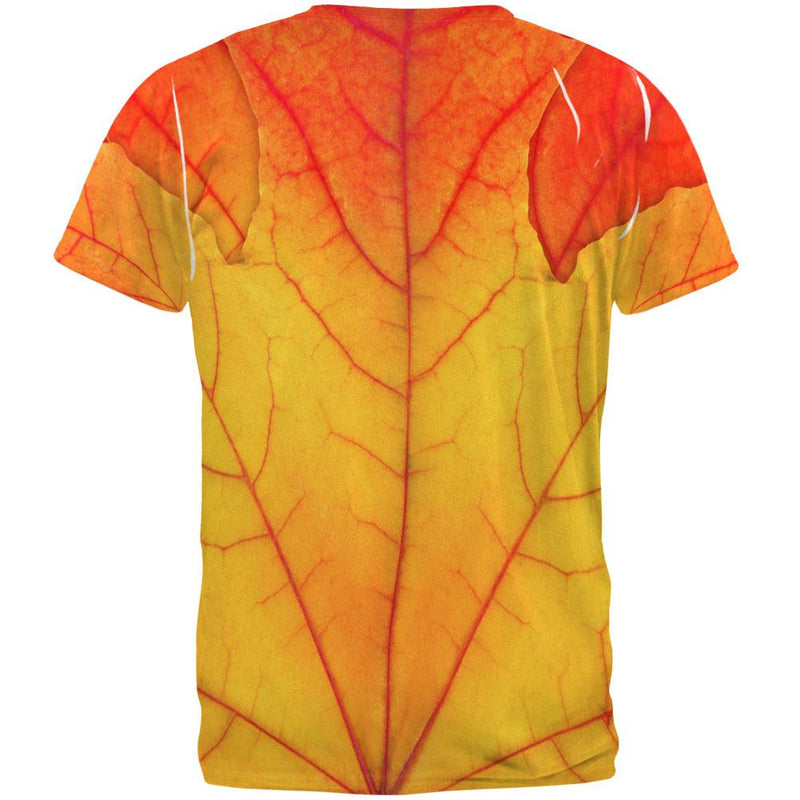 Halloween Autumn Fall Leaf Costume All Over Adult T-Shirt Men's T-Shirts Old Glory   