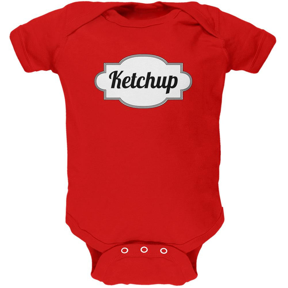 Halloween Ketchup Costume Red Soft Baby One Piece Baby One Piece Old Glory 0-3M Red 