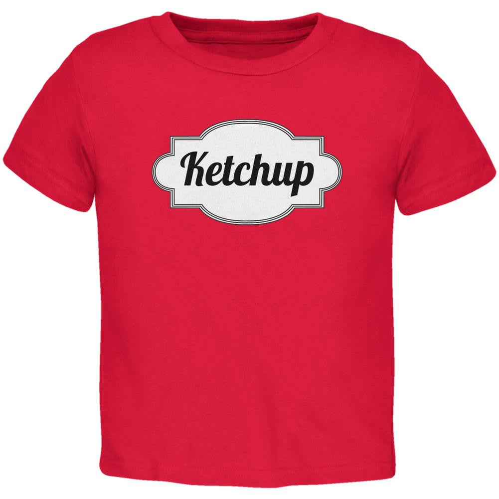 Halloween Ketchup Costume Red Toddler T-Shirt Toddler T-Shirts Old Glory 2T Red 