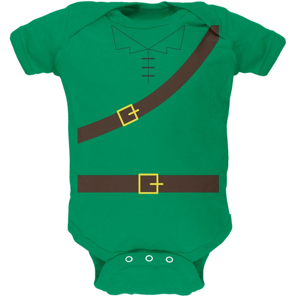 Halloween Robin Hood Costume Kelly Green Soft Baby One Piece Baby One Piece Old Glory 0-3M Green 