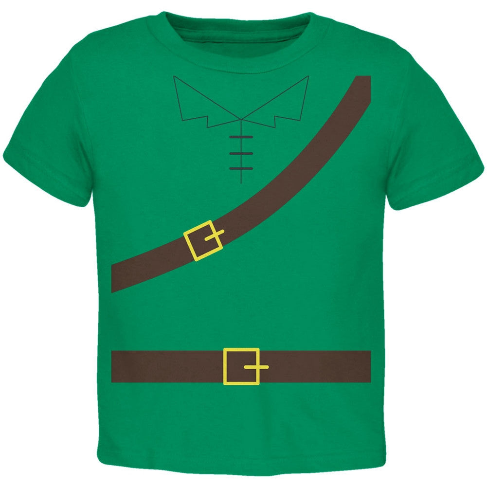 Halloween Robin Hood Costume Kelly Green Toddler T-Shirt Toddler T-Shirts Old Glory 2T Green 