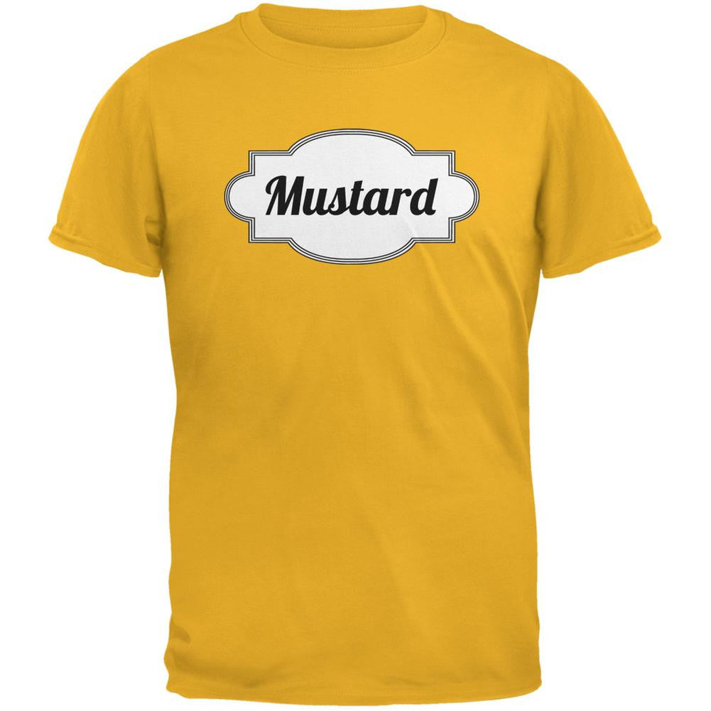 Halloween Mustard Costume Gold Adult T-Shirt Men's T-Shirts Old Glory 2XL Yellow 