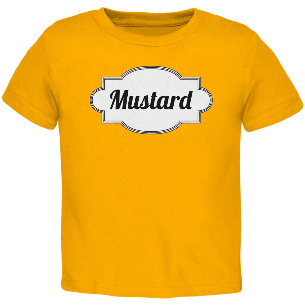 Halloween Mustard Costume Gold Toddler T-Shirt Toddler T-Shirts Old Glory 2T Gold 