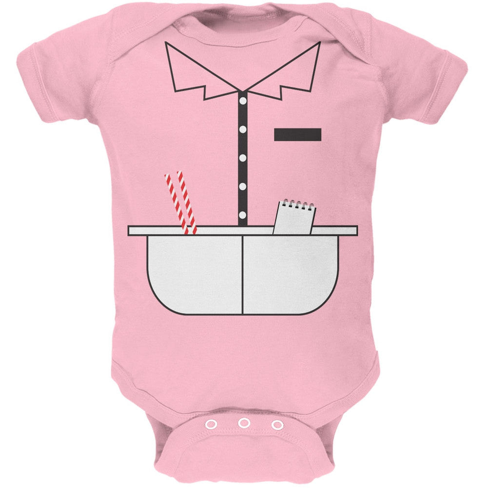 Halloween 50's Diner Waitress Light Pink Soft Baby One Piece Baby One Piece Old Glory 0-3M Pink 