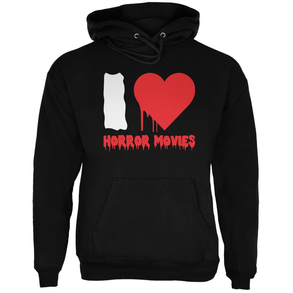 Halloween I Heart Horror Movies Black Adult Hoodie Men's Hoodies Old Glory SM Black 