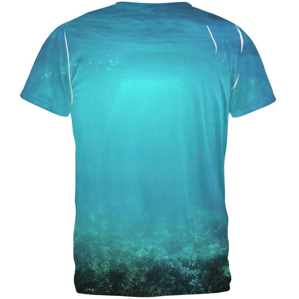 Under Sea Water All Over Adult T-Shirt Men's T-Shirts Old Glory   