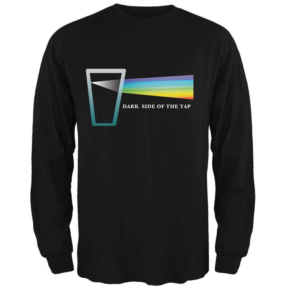 Dark Side of the Tap Black Adult Long Sleeve T-Shirt Men's Long Sleeves Old Glory SM Black 
