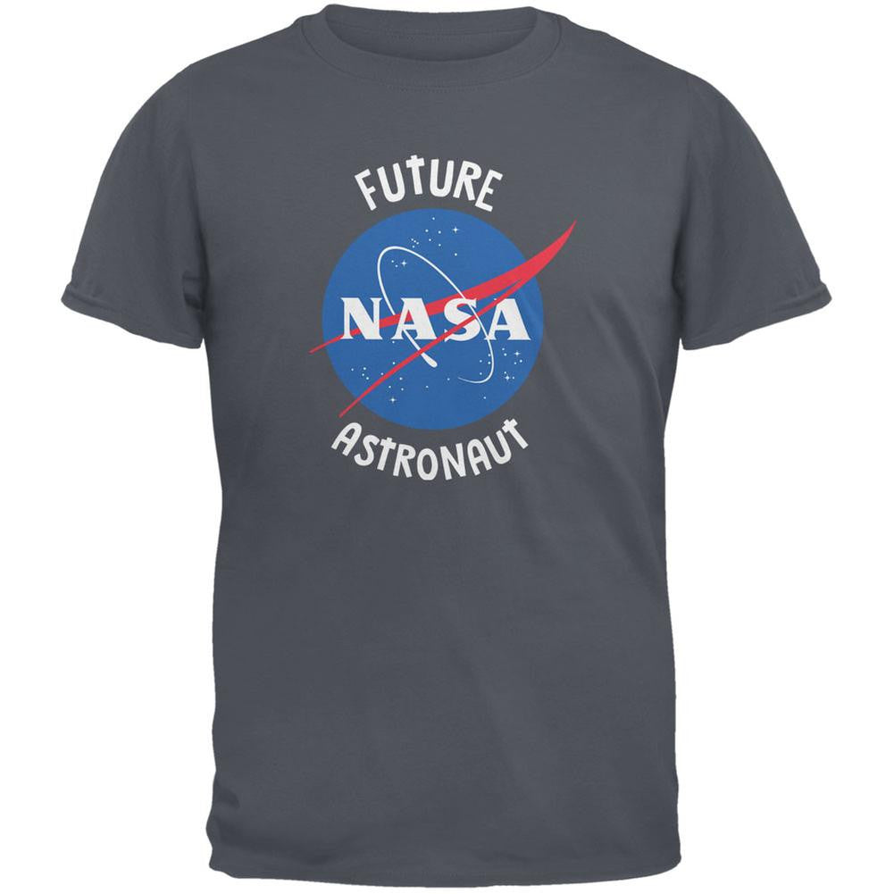 Future NASA Space Astronaut Charcoal Youth T-Shirt Youth T-Shirts NASA LG Grey 