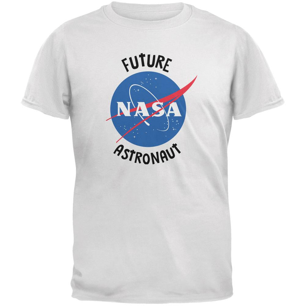 Future NASA Space Astronaut White Youth T-Shirt Youth T-Shirts NASA LG White 