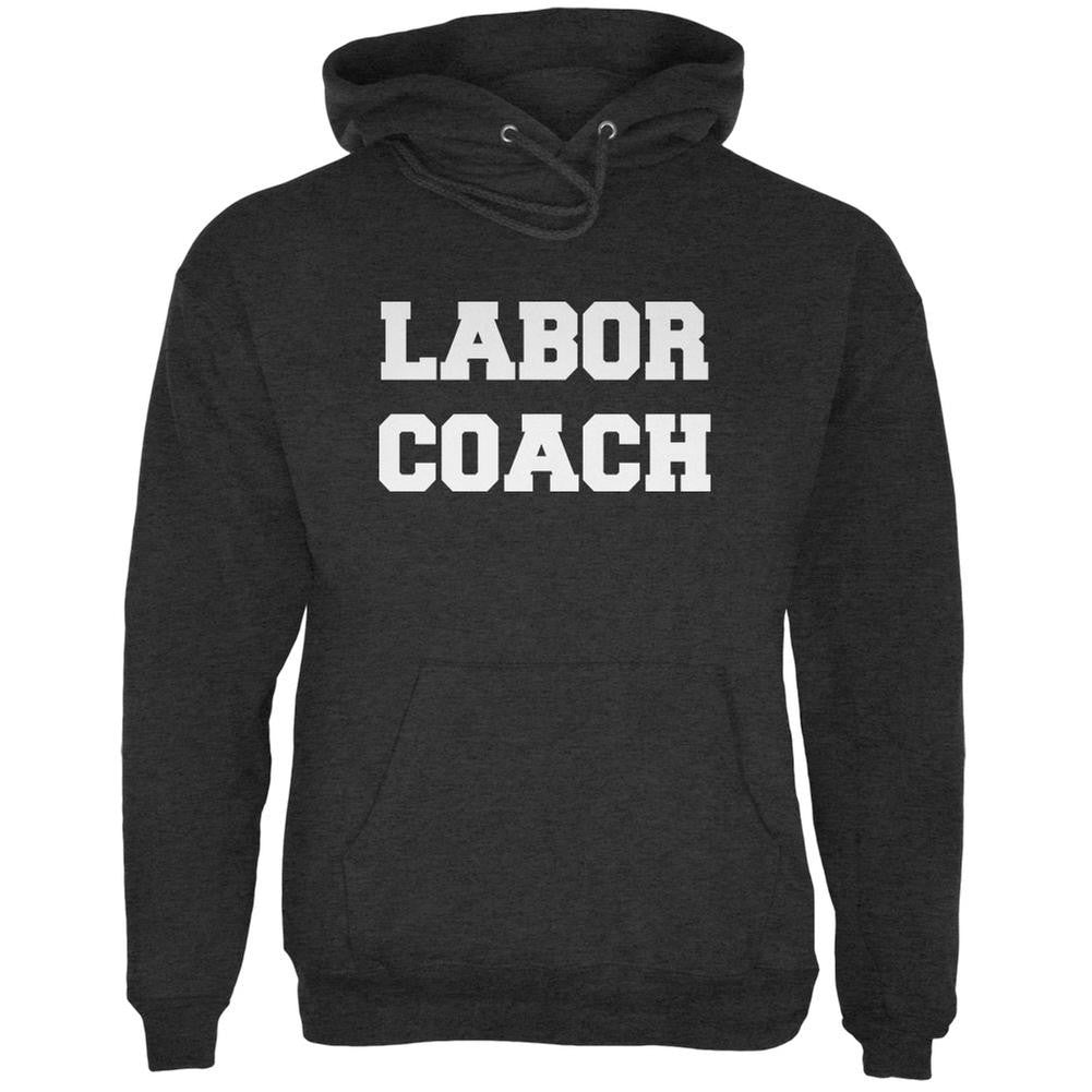 Labor Coach Charcoal Heather Adult Hoodie Men's Hoodies Old Glory 2XL Grey 