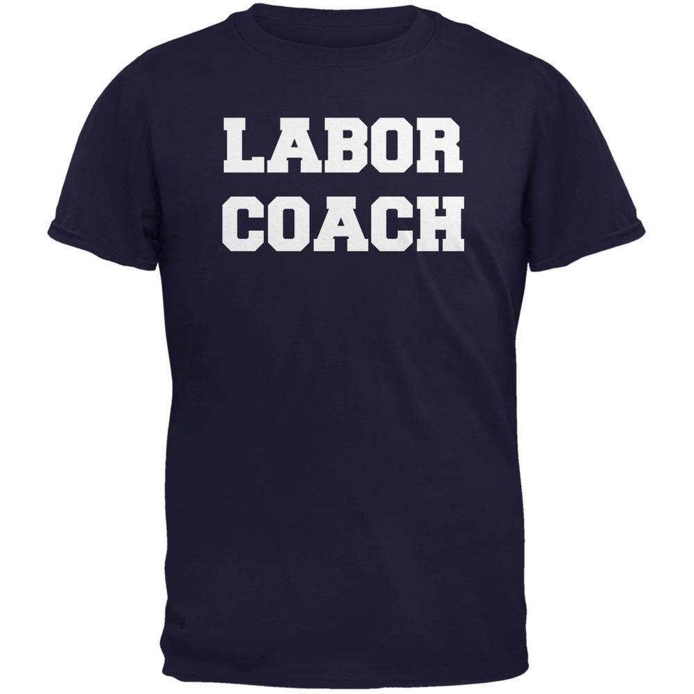 Labor Coach Navy Adult T-Shirt Men's T-Shirts Old Glory 2XL Blue 