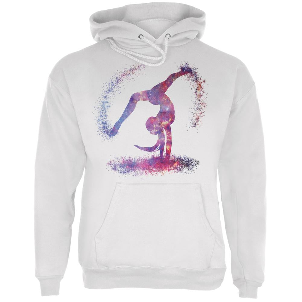 Galaxy Gymnast White Adult Hoodie Men's Hoodies Old Glory LG White 