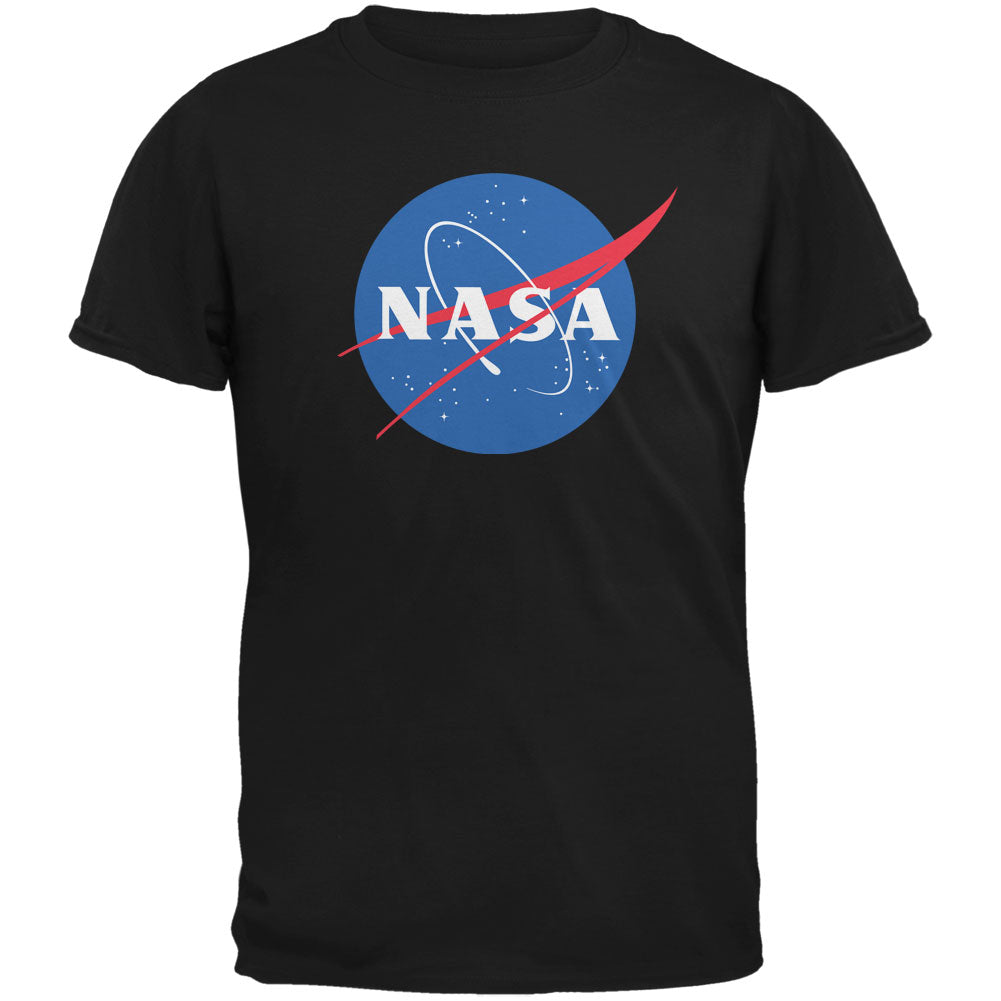 NASA Logo Black Adult T-Shirt Men's T-Shirts Old Glory 3XL Black 