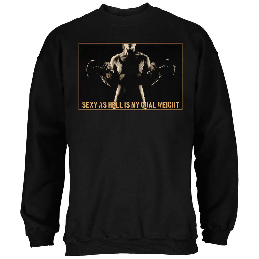 Crossfit Sexy as Hell Black Adult Sweatshirt Men's Sweatshirts Old Glory 2XL Black 