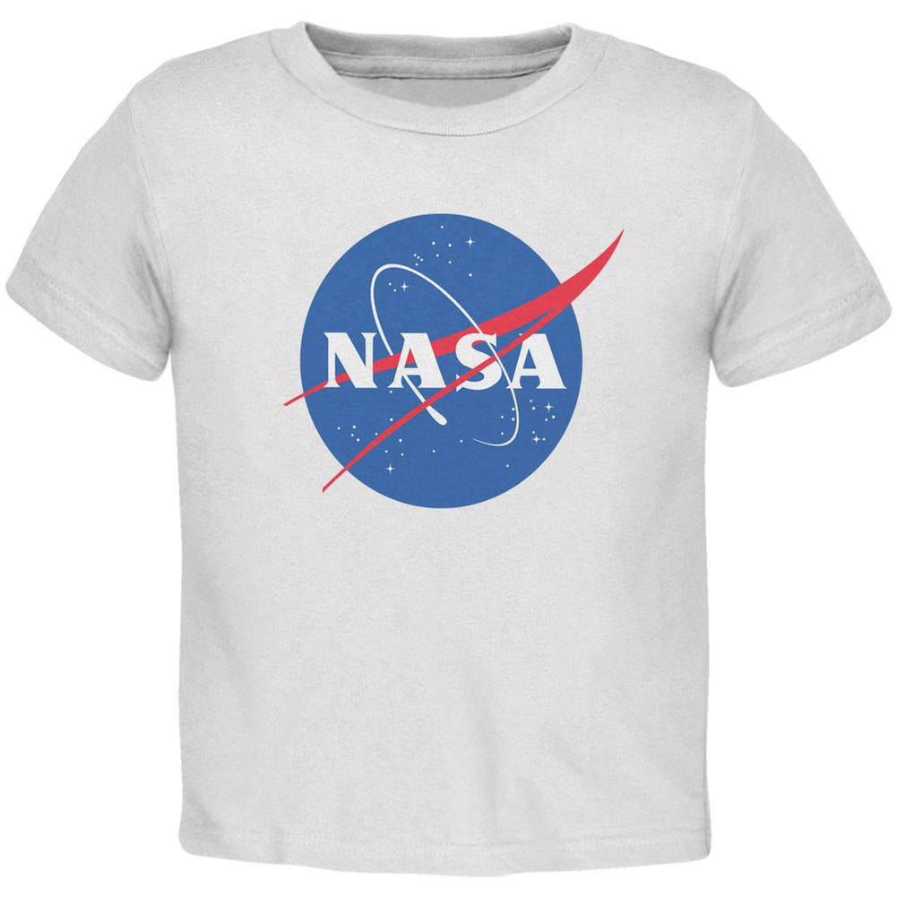 NASA Logo White Toddler T-Shirt Toddler T-Shirts NASA 2T White 