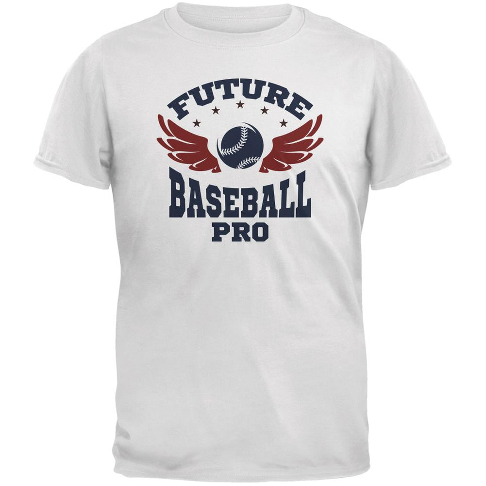 Future Baseball Pro White Youth T-Shirt Youth T-Shirts Old Glory LG White 