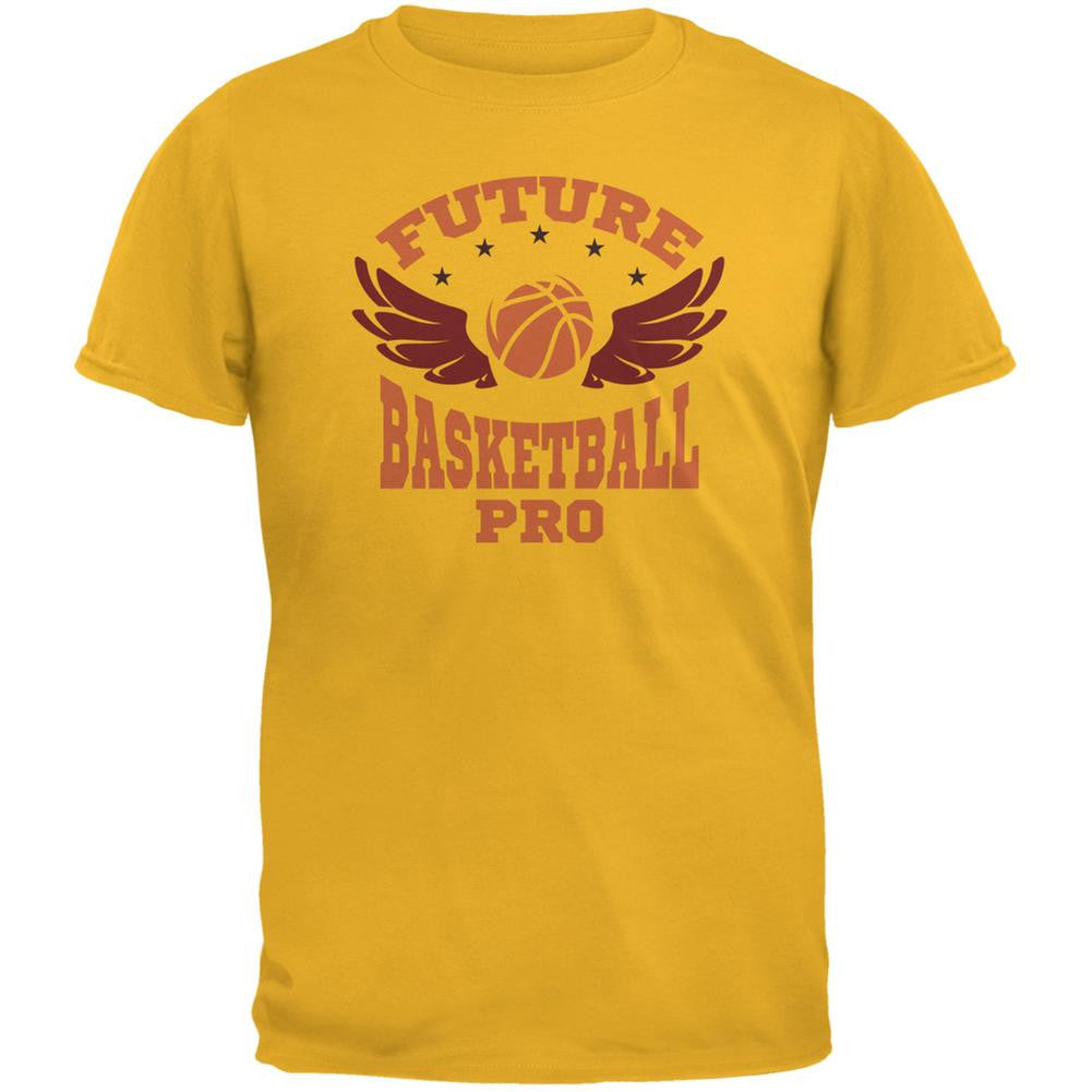 Future Basketball Pro Gold Youth T-Shirt Youth T-Shirts Old Glory LG Yellow 