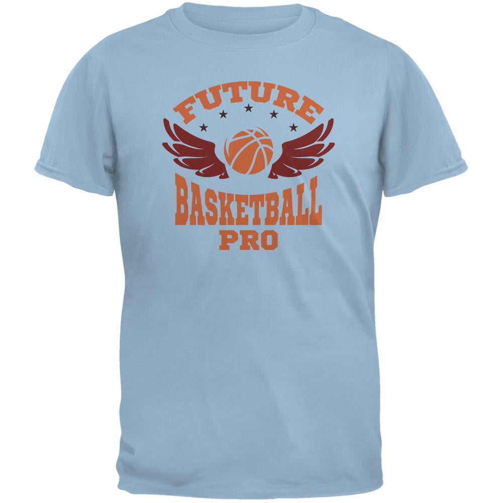 Future Basketball Pro Light Blue Youth T-Shirt Youth T-Shirts Old Glory LG Blue 