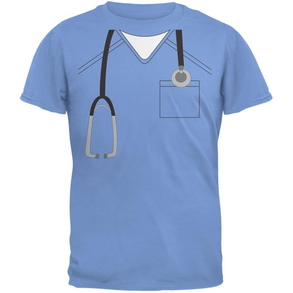 Halloween Doctor Scrubs Costume Carolina Blue Youth T-Shirt Youth T-Shirts Old Glory LG Blue 