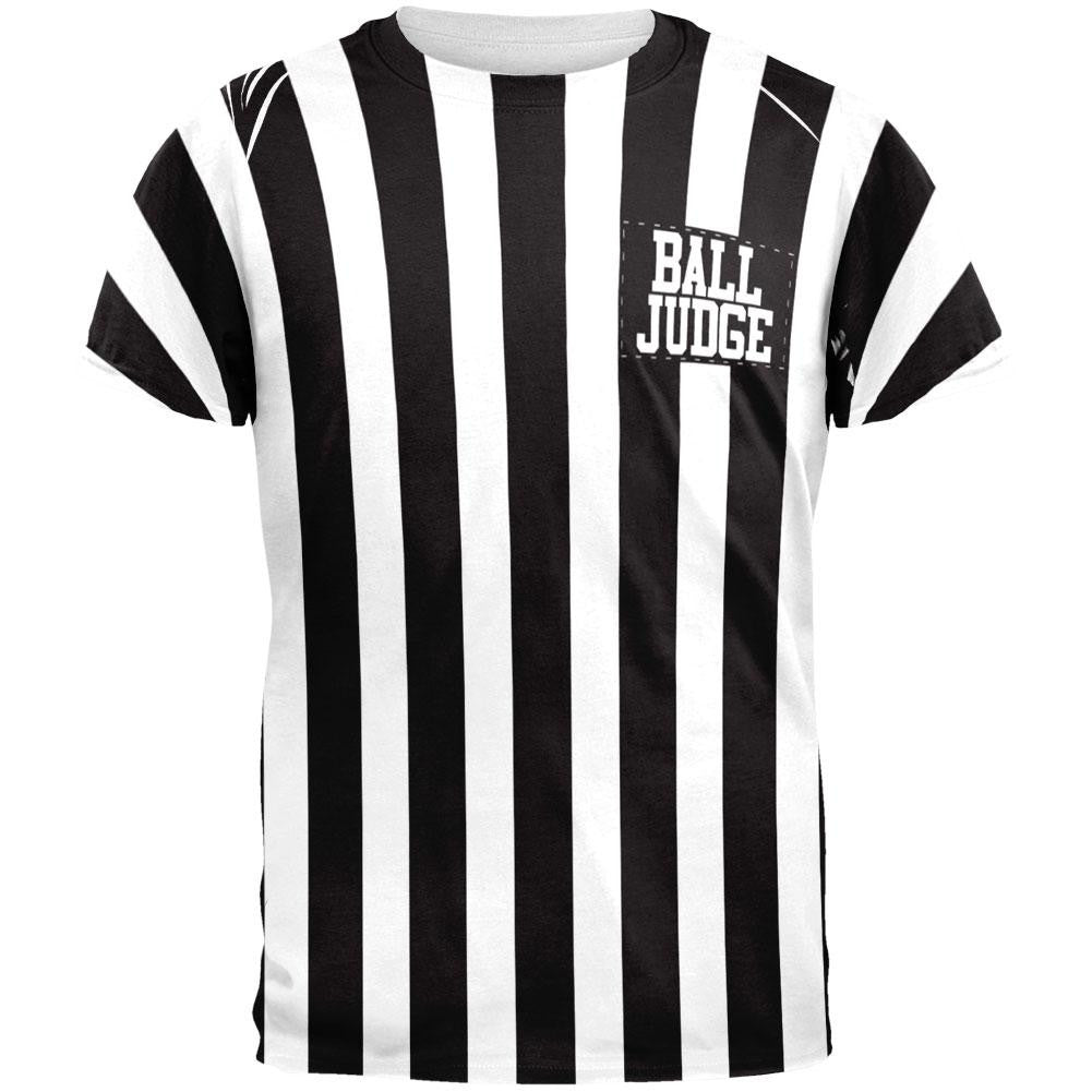 Halloween Deflategate Ball Referee Costume All Over Adult T-Shirt Men's T-Shirts Old Glory 2XL Multi 