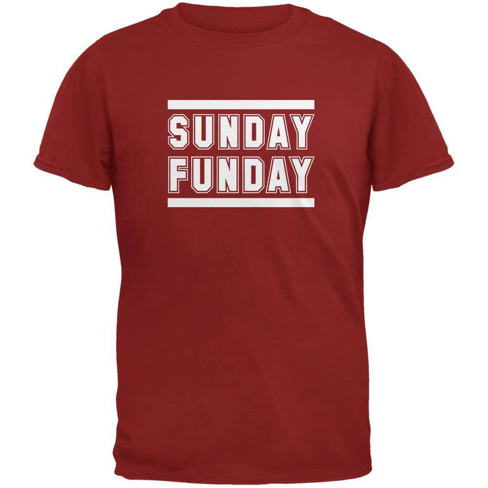 Sunday Funday Arizona Cardinal Red Adult T-Shirt Men's T-Shirts Old Glory 2XL Red 