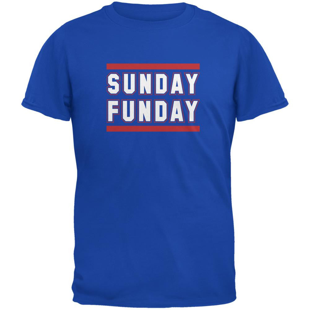 Sunday Funday Buffalo Royal Adult T-Shirt Men's T-Shirts Old Glory 2XL Blue 